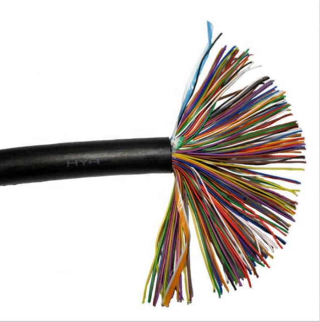 Outdoor Telephone Copper Cable 100 Pair Underground Jelly Filled 50 Pair Telephone Cable Stock Lot Telecommunication Cable