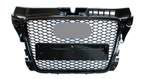 Kit de mise à niveau grille avant matériau ABS noir RS3 radiateur grilles en nid d'abeille pour <span class=keywords><strong>Audi</strong></span> <span class=keywords><strong>A3</strong></span> 2008 2009 2010 <span class=keywords><strong>2011</strong></span> - Product Image 2