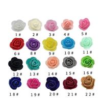 Têtes de fleurs artificielles en mousse PE mini 3,5 cm, effet réaliste, pour ours en roses, idéales pour Noël et Pâques - Prix de gros, vente chaude