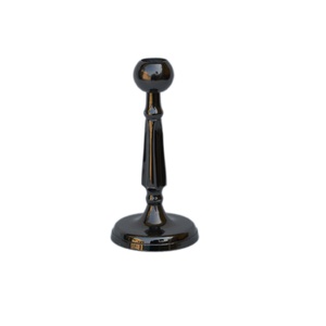 Candelabro de calidad superior con soporte de vela de acabado de metal de aluminio y níquel negro para decoración de ventana portavelas - Product Image 1