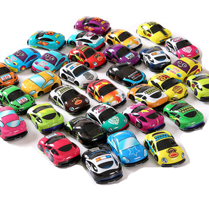 IN STOCK Cheap Random Styles Child Mini Pull Back Car Toys Promotional Gift Small Friction Toy Vehicle Kids Car Toy