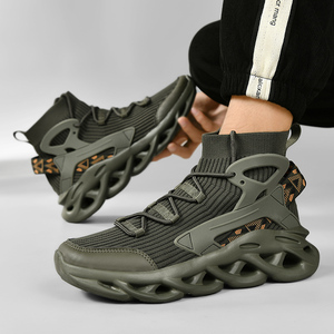 Men's High-Top Casual Sports <b>Shoes</b> Stylish Versatile Anti-Slip Tennis <b>Shoes</b> Comfortable Daily Walking Basketball Breathable - Product Image 3