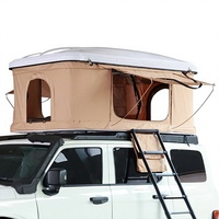 Tente de toit pour voiture, coque ABS, ouverture automatique verticale, système hydraulique, capacité 3 personnes