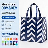 Sac de plage non tissé imperméable laminé extra large 120 g/m² avec logo personnalisé, réutilisable, écologique, pour voyage en extérieur – Grande Vente