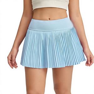 Gonne da Tennis Personalizzate per Donne con Pieghe e Volant, Vita Elastica, Tessuto Elastico di Alta Qualità - Materiale in Nylon e Spandex - Product Image 2