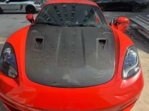 Cubierta de Motor Estilo PD RS de Fibra de Carbono Seca para <span class=keywords><strong>Porsche</strong></span> 718 981 <span class=keywords><strong>991</strong></span>, Actualización de la Cubierta de Válvulas del Motor GT4RS - Product Image 3