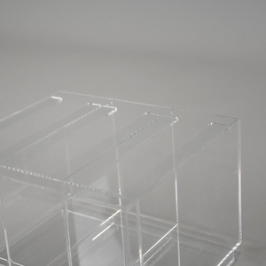 SHOPE Custom Clear para Yugiho Glass Dispensador y pantalla de paquete de refuerzo resistente al agua de 3 ranuras para paquetes de tarjetas TCG - Product Image 2