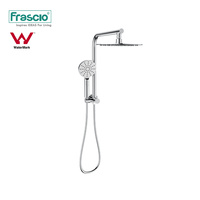 Frascio 304 Acier Inoxydable Filigrane Ensemble De Douche Salle De Bains Double Douche sur Rail Colonne De Douche Avec Ensemble D'entrée D'eau