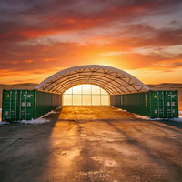 Abri en PVC pour conteneurs maritimes industriels, abri pour le stockage d'équipements, tente de protection
