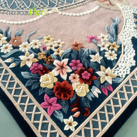 Tapis d'intérieur 8 x 10, qualité supérieure, Gebets Teppich, art uni, imprimé en soie, tapis de luxe avec logo pour salon, salle à manger