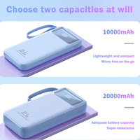 Station d'alimentation portable certifiée 3C, 10000 mAh, avec câble 4-en-1 intégré 22,5 W, vente en gros