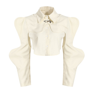 Blus Wanita Lengan Panjang Model Slim <span class=keywords><strong>Fit</strong></span> Kasual 2 Potong, Atasan Wanita Modis, Blus Wanita, Diskon Spesial Musim Semi Gugur - Product Image 2