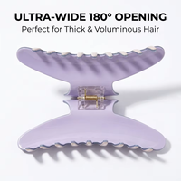 Pince à cheveux Fanxing personnalisée avec logo, 12 cm, extra large, en acétate, de luxe, haute qualité, antidérapante, type requin, pour cheveux longs, épais et lourds