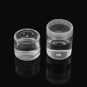 <b>Empty</b> Round Plastic Containers 5-7 Cm Sealed Storage <b>Boxes</b> For Jewelry And Small Items Travel Size Cosmetic Sample Holders - Product Image 4