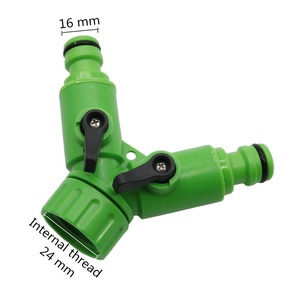Konektor Air selang taman pemisah selang <span class=keywords><strong>2</strong></span> arah 16mm konektor cepat adaptor keran air - Product Image 2
