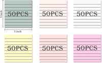 Bloc-notes autocollant carré en matériau PET transparent personnalisé Notes autocollantes transparentes