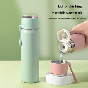 Wholesale Stainless Steel Sling Bullet Vacuum Cup With <b>Lettering</b> Logo for Boys Girls Students Drinkware - Product Image 1