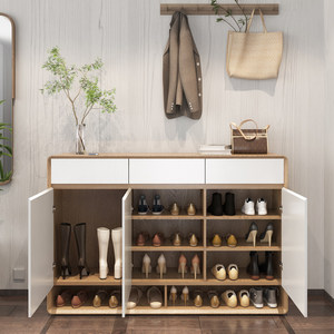 Étagère à chaussures en bois moderne, minimaliste, personnalisable, durable, imperméable et écologique pour salon, maison, appartement, hôpital - Product Image 3