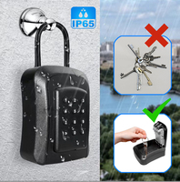 Caja de seguridad para llaves Almacenamiento de seguridad a prueba de agua Contraseña Caja para llaves Cerradura con aplicación Tuya Teclado digital Caja para llaves