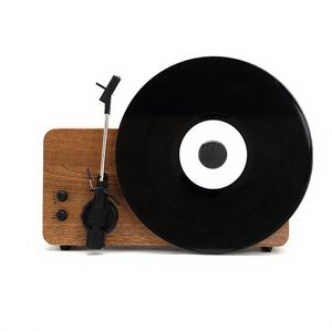 Tourne-disque <span class=keywords><strong>vinyle</strong></span> vertical avec haut-parleurs, rétro, USB, SD, LP, 3 vitesses, Bluetooth - Product Image 1