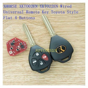 Télécommande <span class=keywords><strong>universelle</strong></span> filaire 100% testée par XHORSE XKTO02EN XKTO22EN, style Toyota, plat, 4 boutons - Product Image 2