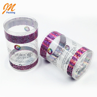 Transparent en plastique chocolat d'emballage de cylindre