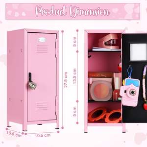 Armadietti Mini per Camera da Letto, <span class=keywords><strong>Armadietto</strong></span> in Miniatura da 10,8 Pollici per Giocattoli, Piccolo <span class=keywords><strong>Armadietto</strong></span> con 2 Chiavi - Product Image 4