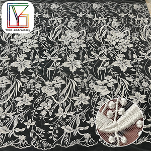 Thiết Kế Mới Hoa Thêu Với Sequins Lưới Ren Vải Sang Trọng Bridal Đính Sequin <span class=keywords><strong>Net</strong></span> Tulle Ren Vải Cho Váy Cưới - Product Image 1