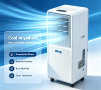 Climatiseur portable électrique silencieux Airwens 12000 BTU à faible bruit pour usage domestique avec fonctions d'économie d'énergie et d'auto-nettoyage