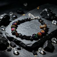 Bracelets tendance en pierres naturelles de 18 à 22 cm, taille ajustable, unisexes, colorés, pour cadeau, accessoire de mode quotidien