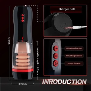 Masturbator <span class=keywords><strong>Cup</strong></span> für Männer mit Starker Vibration, Automatische Masturbationsmaschine, Masturbationsspielzeug, Teleskopischer Aircraft <span class=keywords><strong>Cup</strong></span> - Product Image 6