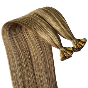 Doris <span class=keywords><strong>Beauty</strong></span> 2025 – Extension di capelli russi biondi caldi con radice naturale, invisibili, di alta qualità 12A, Remy, con trama annodata a mano - Product Image 3