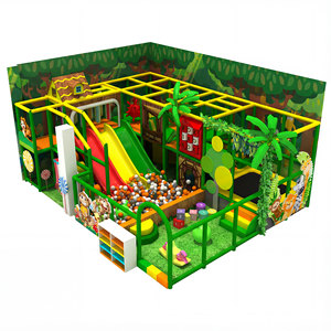 Aire <span class=keywords><strong>de</strong></span> <span class=keywords><strong>jeux</strong></span> intérieure QILONG sur le thème <span class=keywords><strong>de</strong></span> la <span class=keywords><strong>jungle</strong></span>, mini-terrain <span class=keywords><strong>de</strong></span> <span class=keywords><strong>jeux</strong></span> intérieur pour enfants avec toboggan et piscine à balles - Product Image 2