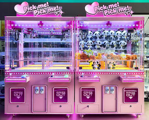 ตู้คีบตุ๊กตาหยอดเหรียญขนาดใหญ่ เกมคีบของรางวัล ตู้คีบของเล่นขนาดใหญ่ สีสันปรับแต่งได้ เกมสำหรับ 2 ผู้เล่น เหมาะสำหรับศูนย์เกม - Product Image 3