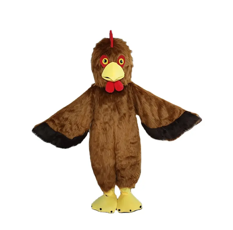 Tuta gallo personalizzata di alta qualità Costume da mascotte pollo adulto XXL formato peluche e Polyfoam per feste feste feste feste