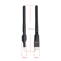 Antena WiFi USB yang Dapat Diputar MT7601 Adaptor WiFi 150Mbps 2.4Ghz 802.11/b/g/n USB2.0
