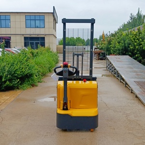 Ondersteuning Maatwerk Walk-Behind Elektrische Stapelaar Semi-Elektrische Transportlift Voor Indoor Magazijn - Product Image 3