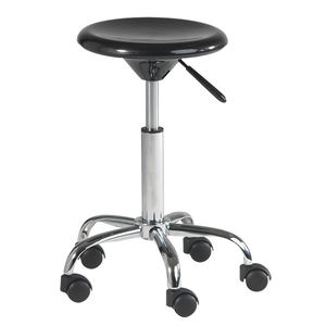 Taburete Giratorio de Trabajo, Asiento de Plástico ABS, Altura 490-630 mm, Diámetro del Asiento 320 mm, Capacidad de Carga 90 kg - Product Image 1