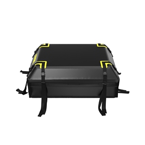 Sac de toit souple étanche Tenbl 400L en PVC, boîte à bagages pliable verrouillable avec bandes réfléchissantes pour la sécurité nocturne, fixation latérale trilatérale - Product Image 4