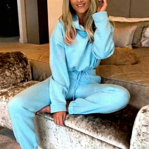 <b>Women's</b> Casual Set Hooded Sweatshirt Printed Pants Regular Fit Sporty Eco-Friendly Plus Size Activewear Tracksuits - Product Image 1