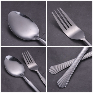 Set di posate in acciaio inossidabile 20g a basso prezzo in Indonesia cucchiai grandi e forchetta cucchiaio per miele per promozioni o regali - Product Image 5
