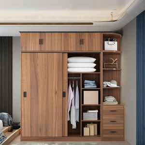 Tủ quần áo gỗ hiện đại, tủ đựng đồ phòng ngủ, tủ đựng đồ nhỏ gọn cho gia đình, tủ quần áo lớn có cửa trượt - Product Image 2