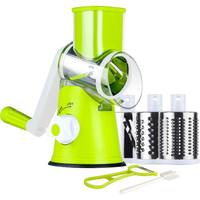 Trancheuse ronde multifonctionnelle pour noix, légumes, pommes de terre, Mandoline, broyeur rotatif, râpe à fromage, coupe-légumes