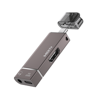 Adaptateur USB Type-C 3 en 1, station d'accueil, audio 3,5 mm, 4K HDTV, PD 100W, charge rapide, alliage d'aluminium, tout neuf, PC, ordinateur portable, mobile