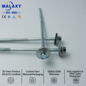 MALAXY - Vis autoperceuse longue en acier au carbone zingué avec rondelle EPDM pour panneau sandwich - Product Image 2