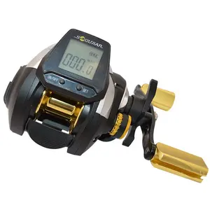 Electric Count Baitcasting Fishing Reel Rechargeable LED Digital