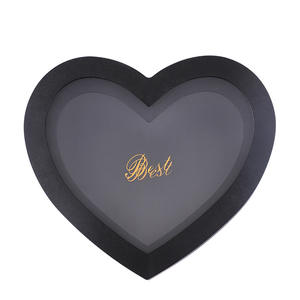 Valentinstag Herz Set <span class=keywords><strong>2</strong></span> Transparente Fenster Blume Geschenk <span class=keywords><strong>box</strong></span> mit Stamp ing Love Rose Fruit Bouquet Verpackungs <span class=keywords><strong>box</strong></span> - Product Image 4