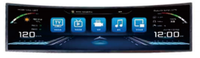 TV de Techo Curva Inteligente de 26 Pulgadas con Sistema Android Multimedia Personalizado para Furgonetas, la Más Vendida, para Hiace, Vito, Sprinter