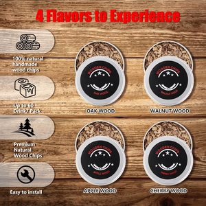 Chất Lượng Cao Cấp Bourbon Whiskey Smoker Infuser Kit Với <span class=keywords><strong>Torch</strong></span> Nhẹ Hơn Và Hút Gỗ Chip Cocktail Quà Tặng Cho Nam Giới - Product Image 4