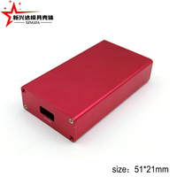 Boîtier d'extrusion en aluminium anodisé rouge OEM d'usine, découpe personnalisée pour carte de capture vidéo HDMI pour enregistrement de jeux